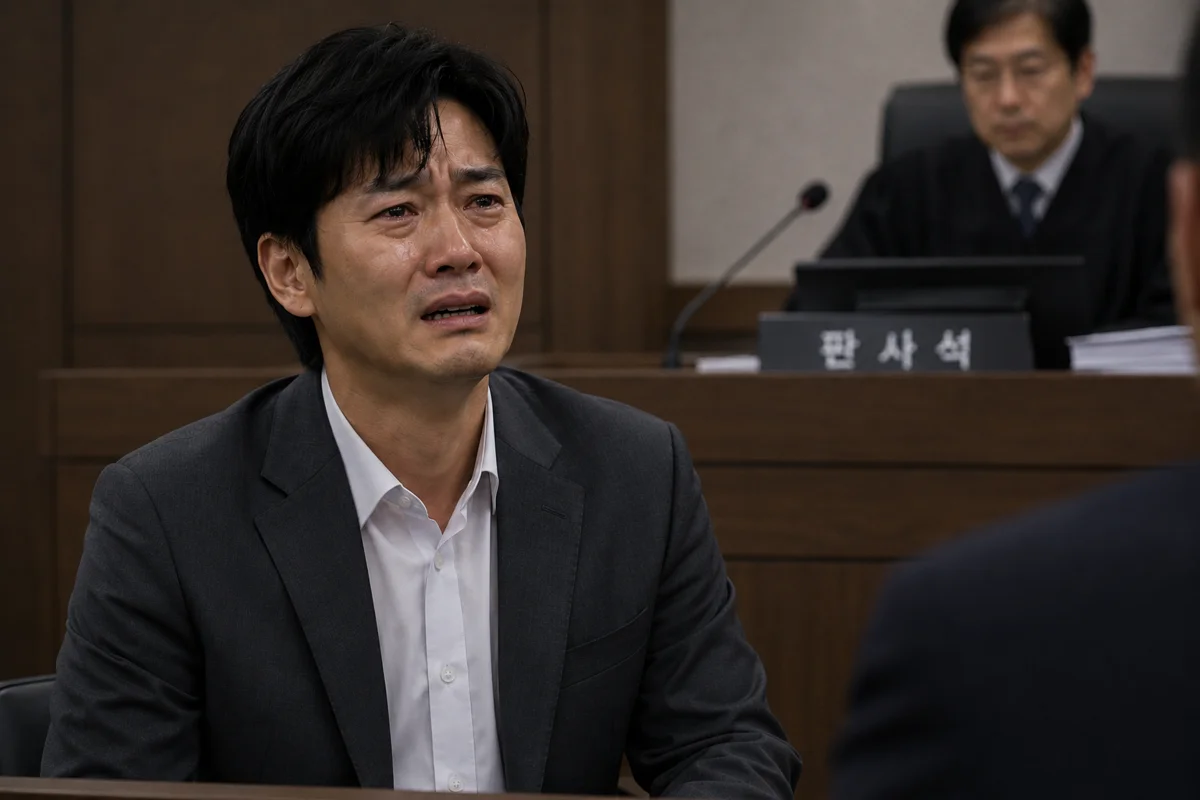 부산 특유재산 분할|법정 판사석에 앉아 서류를 검토하는 판사의 모습