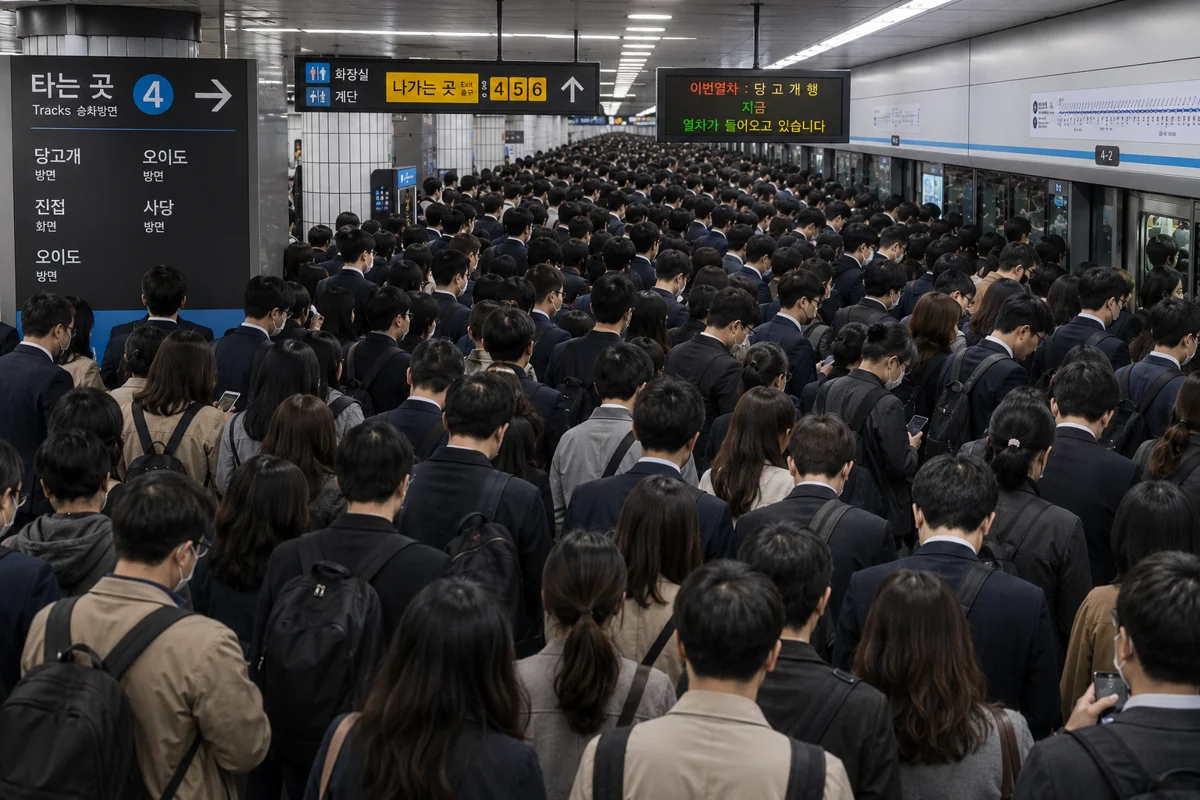 부산 공동명의 아파트 재산분할|출퇴근 시간대 4호선 지하철역의 극심한 인파